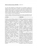 La autora se dispone a describir las interrelaciones de los centros y las periferias de la vida económica de Europa y la sucesión de los centros del sur y del este hacia el norte y el oeste.