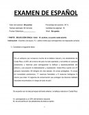Examen de Español de sexto grado de primaria