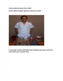 Calculo del numero PI. Página 1