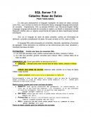 En esta guía analizaremos el lenguaje manejador de bases de datos conocido como SQL, cuyo nombre se deriva de Structured Query Language (lenguaje estructurado de consulta).