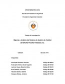 Mejoras y Análisis del Sistema de Gestión de Calidad de MACHU PICCHU FOODS S.A.C.