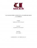 LAS TASAS DE INTERÉS Y SU IMPACTO EN LA ECONOMÍA DEL HOGAR Y LAS EMPRESAS