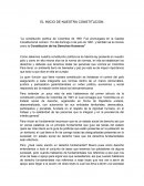 EL INICIO DE NUESTRA CONSTITUCION.