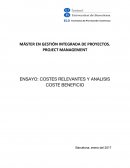 ENSAYO DE COSTES RELEVANTES Y ANALISIS COSTE BENEFICIO