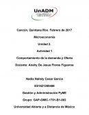 Actividad 1 Comportamiento de la demanda y Oferta