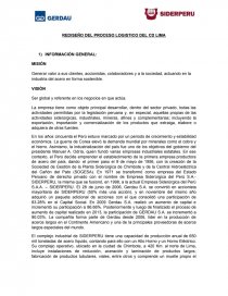 REDISEÑO DEL PROCESO LOGISTICO DEL CD LIMA. Página 1