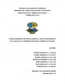 Acondicionamiento de espacio ambiental para el mejoramiento de la salud de la comunidad estudiantil Andrés Eloy Blanco