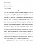 Ensayo Argumentativo de redes sociales.