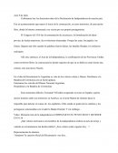 Celebramos hoy los doscientos años de la Declaración de Independencia de nuestro país. Fue un acontecimiento que marcó el inicio de la construcción, en estos territorios, de una nación libre, donde la historia comenzará a ser escrita por sus propio