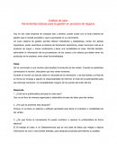 Análisis de caso. Herramientas básicas para la gestión en procesos de negocio