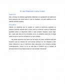 EL MATRIMONIO IGUALITARIO.