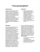 CURVAS DE TITULACIÓN DE AMINOÁCIDOS (TITULACIONES POTENCIOMÉTRICAS)