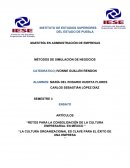 LA CULTURA ORGANIZACIONAL ES CLAVE PARA EL ÉXITO DE UNA EMPRESA