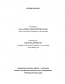 INFORME INDIVIDUAL Presentado a: Doctora ANGELICA MARIA MARTINEZ PELAEZ Tutora Curso Acción Psicosocial y en la Comunidad