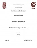 Portafolio de evidencias. Expresión oral y escrita
