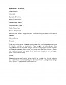 Ficha técnica de película. Título: La cura