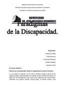 PARADIGMA DE LAS PERSONAS CON DISCAPACIDAD.