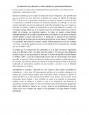 La manera de vida, educación y crianza durante tres generaciones diferentes