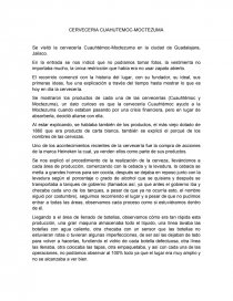 CERVECERIA CUAHUTEMOC-MOCTEZUMA. Página 1