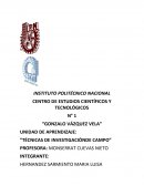 TÉCNICAS DE INVESTIGACIÓNDE CAMPO”