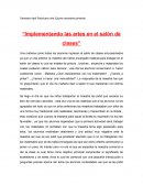 Genessis April Pachicano orta (Quinto semestre primaria) “Implementando las artes en el salón de clases”