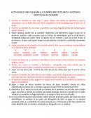 Actividades para enseñar a los niños preescolares a escribir e identificar su nombre