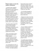 Primera mujer en vencer las amazonas