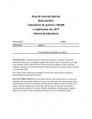 Informe de laboratorio Área de ciencias básicas