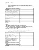 Calcule el Producto Interno Bruto