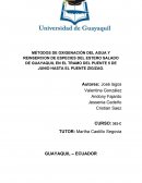MÉTODOS DE OXIGENACIÓN DEL AGUA Y REINSERCION DE ESPECIES DEL ESTERO SALADO DE GUAYAQUIL EN EL TRAMO DEL PUENTE 5 DE JUNIO HASTA EL PUENTE ZIG/ZAG