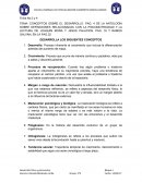 TEMA: CONCEPTOS SOBRE EL DESARROLLO. PAG. 4 DE LA ANTOLOGÍA SOBRE DEFINICIONES RELACIONADAS CON LA PSICOMOTRICIDAD Y LA LECTURA DE JOAQUIN MORA Y JESUS PALACIOS. PAG. 16 Y RAMOS GALVAN, EN LA PAG.32