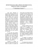 IMPORTANCIA DEL BIEN JURIDICO FE PUBLICA EN EL DERECHO PENAL COLOMBIANO.