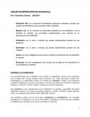 Estadistica Encuesta: es una investigación que incluye una muestra de los elementos de una población en estudio.