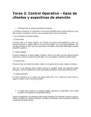 Servicio al cliente.