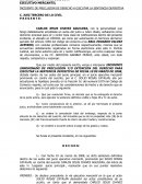 EXTINCION DERECHO EJECUTAR SENTENCIA DEFINITIVA.