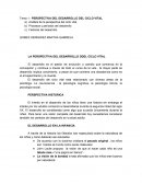 Ciclo vital del desarrollo.