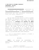 Fecha audiencia escucha de menor.