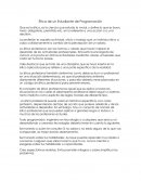 Ética de un Estudiante de Programación