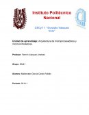 CUnidad de aprendizaje: Arquitectura de microprocesadores y microcontroladores.