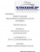 TRASTORNOS ALIMENTICIOS EN HOMBRES