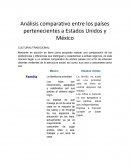 Análisis comparativo entre EEUU y México. Comparación cultural