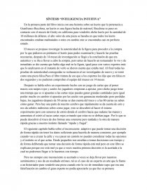 SÍNTESIS “INTELIGENCIA INTUITIVA”. Página 1