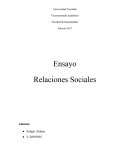 Relaciones sociales en la Adolescencia