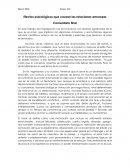 Efectos psicológicos que causan las relaciones amorosas.