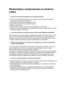 Modernidad y modernización en América Latina