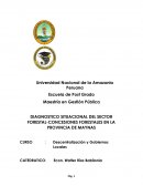 DIAGNOSTICO SITUACIONAL DEL SECTOR FORESTAL-CONCESIONES FORESTALES EN LA PROVINCIA DE MAYNAS