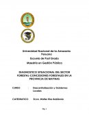 DIAGNOSTICO SITUACIONAL DEL SECTOR FORESTAL-CONCESIONES FORESTALES EN LA PROVINCIA DE MAYNAS