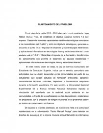 DESARROLLO DE HERRAMIENTAS TECNOLÓGICAS PARA OPTIMIZAR LAS ACTIVIDADES DEL CONSEJO COMUNAL “PEDRO MANUEL ARCAYA” UBICADO EN LA URBANIZACIÓN PEDRO MANUEL ARCAYA, DE LA PARROQUIA PUNTA CARDÓN, MUNICIPIO CARIRUBANA DEL ESTADO FALCÓN. Página 7