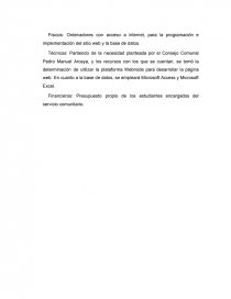 DESARROLLO DE HERRAMIENTAS TECNOLÓGICAS PARA OPTIMIZAR LAS ACTIVIDADES DEL CONSEJO COMUNAL “PEDRO MANUEL ARCAYA” UBICADO EN LA URBANIZACIÓN PEDRO MANUEL ARCAYA, DE LA PARROQUIA PUNTA CARDÓN, MUNICIPIO CARIRUBANA DEL ESTADO FALCÓN. Página 21