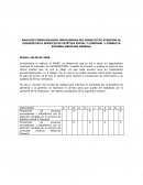 ANALISIS CONSOLIDACION INDICADORES DEL SERVICIO DE ATENCION AL USUARIO EN EL SERVICIO DE ESTÉTICA FACIAL Y CORPORAL Y CONSULTA EXTERNA MEDICINA GENERAL